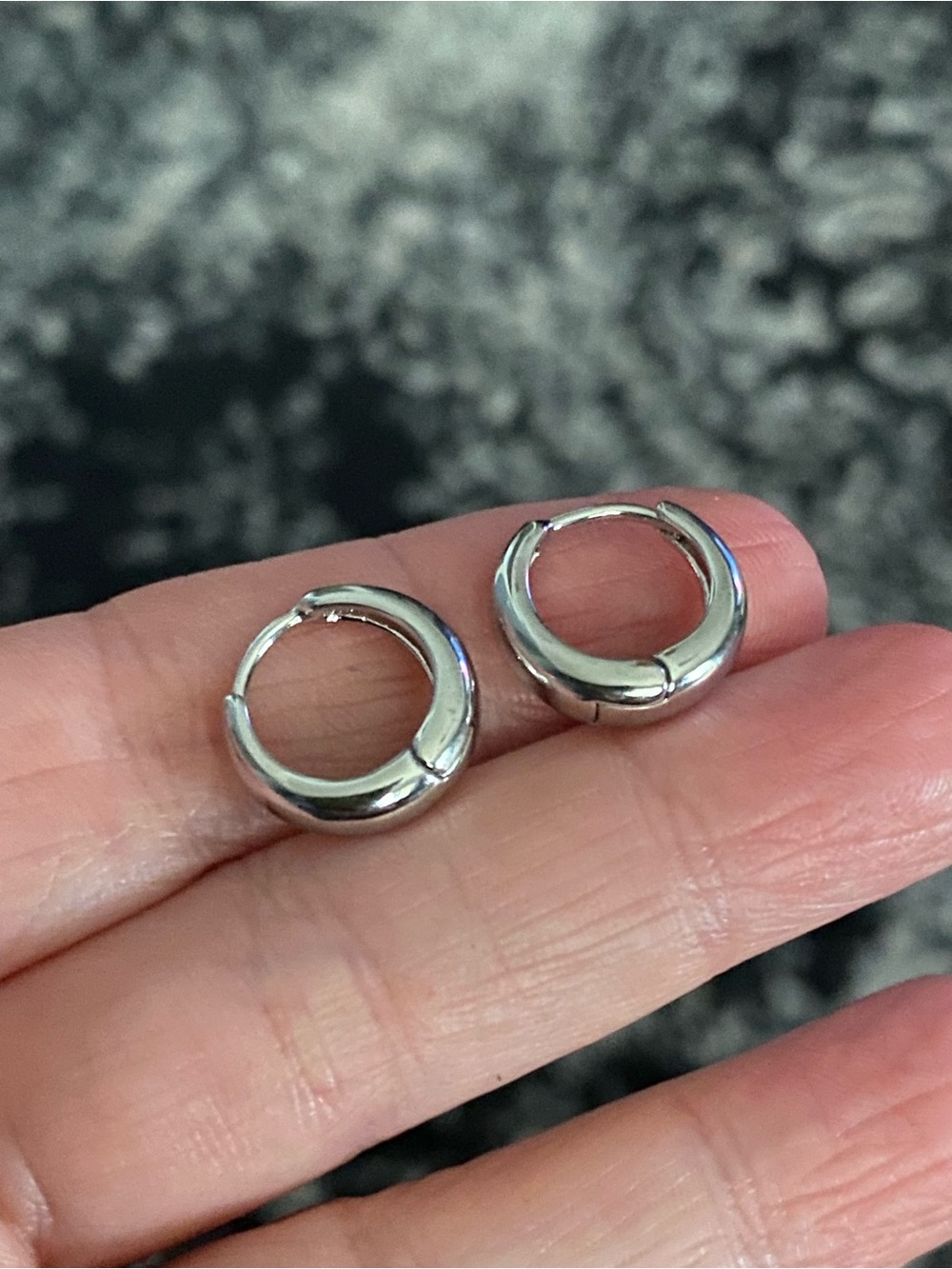 Classic Silver Huggie Hoop Earrings - Women's Jewelry
